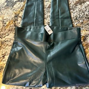 Faux Leather Leggings.  Loft